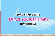 Bài 7.21 SGK Toán 6 tập 2 Kết nối tri thức